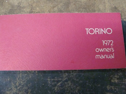 1972 torino owners manual - 1972,