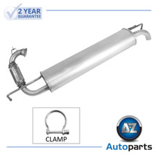For Smart - Forfour, Fortwo 0.9 1.0 2014-2023 Rear Exhaust Silencer + Clamp