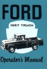 FORD 1957 Truck Owner's Manual