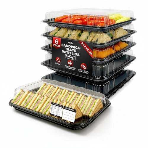 Plastic sandwich tray set - sandwich,
