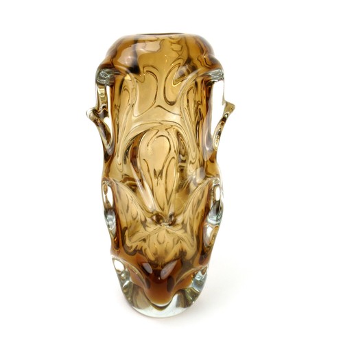Skrdlovice glass vase jan - glass,