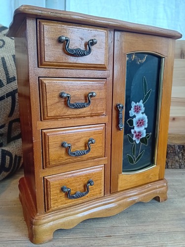 Wooden jewellery armoire - jewellery,
