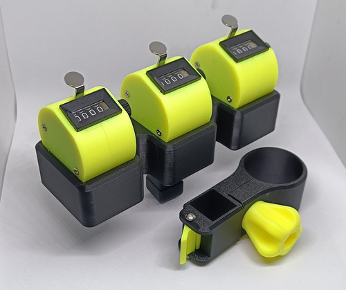 Triple clicker yellow - triple, fish