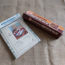 Rag Rug Rug Crafters vintage tool + rumplestiltskin vintage printed canvas new