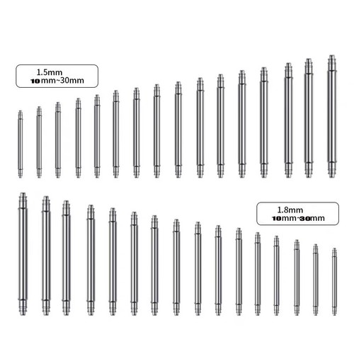 10x spring bars pins watch - 10x,