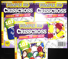 3 x Criss Cross Puzzle Books