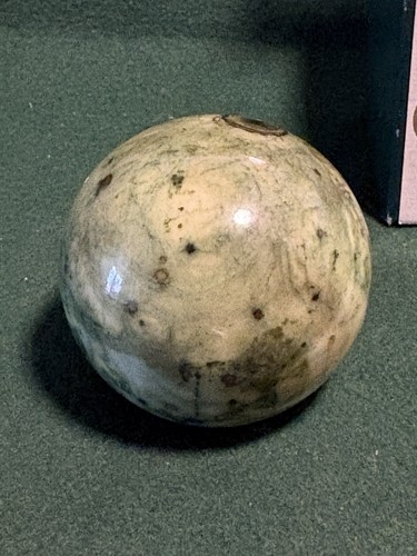 Alabaster ball paperweight - alabaster,