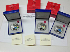 3 x 1.50 Euro 2007 Tin Tin Herge Tim and Struppi Silver Coloured Proof TinTin Rare