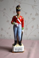 " ALFRETTO "  NAPOLEONIC  PORCELAIN SOLDIER FIGURINES  ( APPROX  21cm )