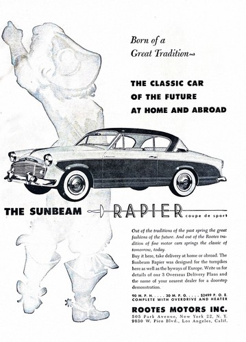 1956 sunbeam rapier genuine - 1956,