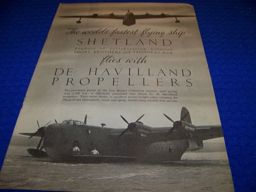 1945 short shetland - shetland, flying