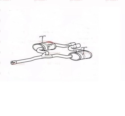 Exbm6345 exhaust rear box - ,