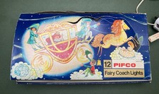 VINTAGE PIFCO CINDERELLA COACH CHRISTMAS TREE FAIRY LIGHTS Not Tested