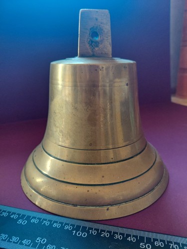Vintage brass bell 18c - vintage,