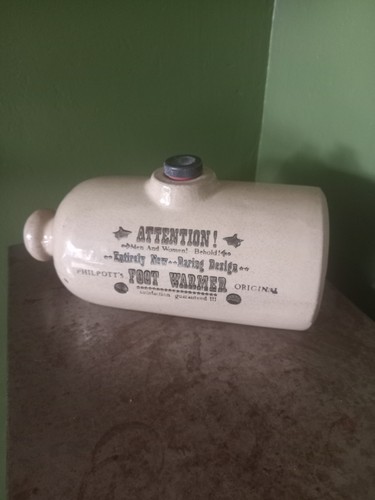 Vintage stoneware hot water - stoneware,