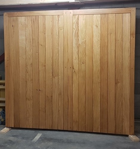 Oak wooden garage - garage, full