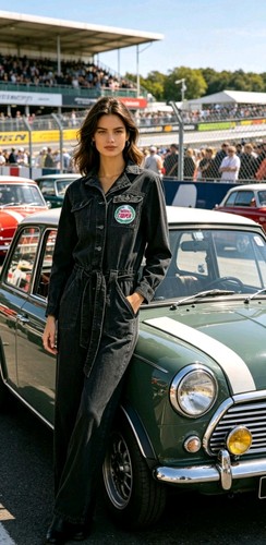 Motorsport black denim garage - motorsport,