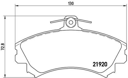 Brake pad set disc - pad,