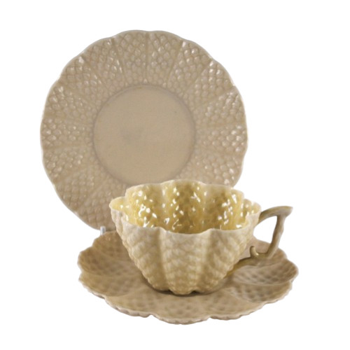 Belleek cone tea trio cup - belleek,