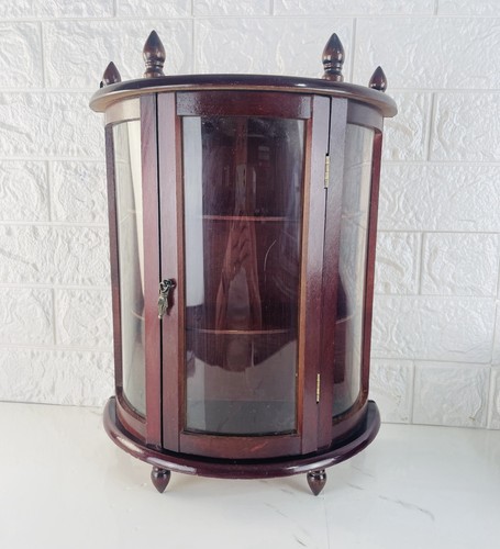 Vintage wooden shelf curved - wooden,