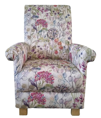 Chair armchair floral fabric - chair,