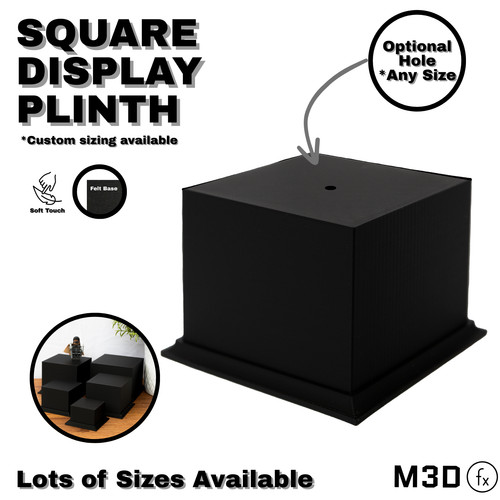 Square display plinth - square,
