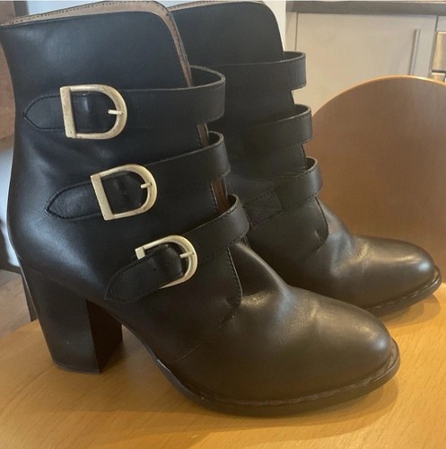 Topshop black leather - black,