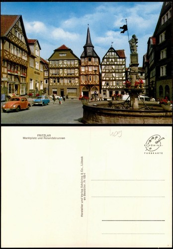 Postcard fritzlar beetle - vw,