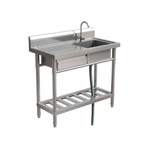 Stainless steel single bowl - steel,