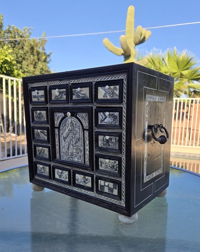 Miniature ebony cabinet - miniature,