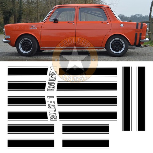 Matte black strip set - matte,