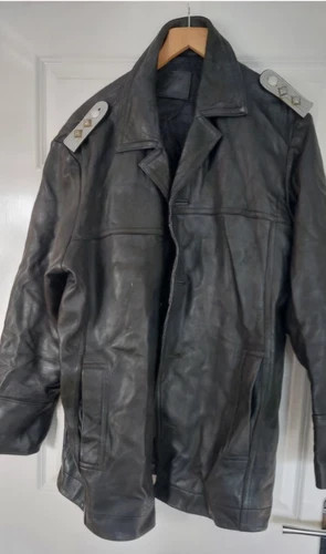 German black leather boat - leather, u