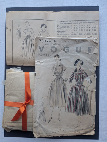 Vintage vogue 7837 50s - vogue,
