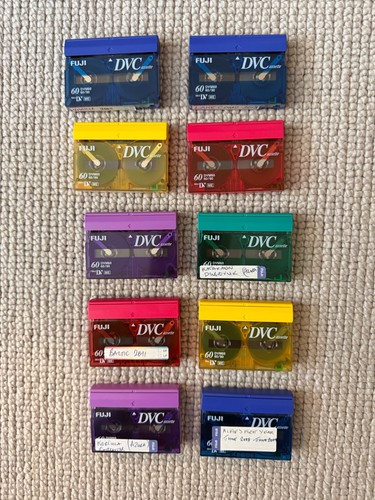 Used mini tapes - dv,