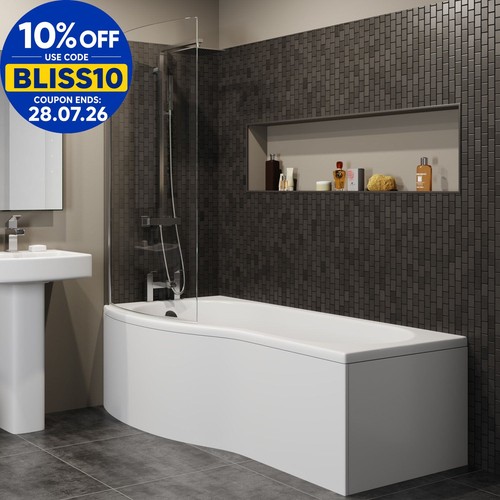 Bathroom shaped 1700mm - bathroom, p