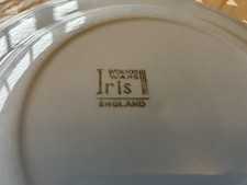 Vintage Woods Ware Iris Blue