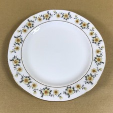 Floral Rimmed Fine Bone China Plate