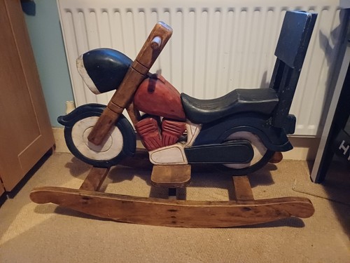 Solid wood motorbike - solid,