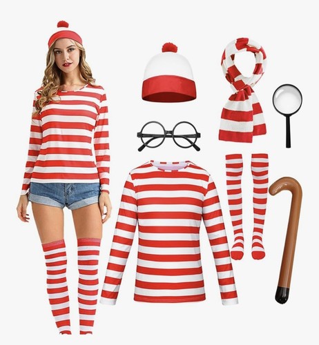 Wally costume set red - wally, &