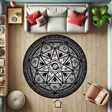 Shri Yantra Rug, Sanskrit