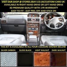 Mitsubishi Shogun MK2 V20 1991-99 Walnut Wood Gloss Black Silver Carbon Dash Kit