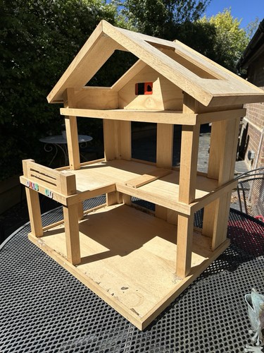 Wooden dolls house - dolls,