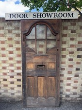 Reclaimed Old Oak Victorian Edwardian Wooden Front Door 1975mm x 855mm