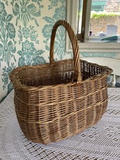 Vintage wicker shopping basket - vintage,
