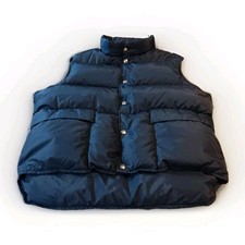 Woolrich Insulated Down Puffer Vest 21676 Mens Large Blue VINTAGE Made in USA