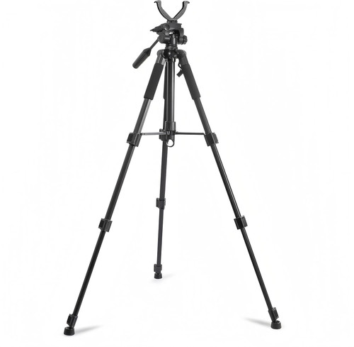Rifle shooting tripod with - rifle,