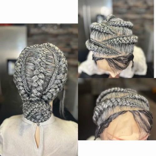 Full lace wig cornrow - lace, wig,