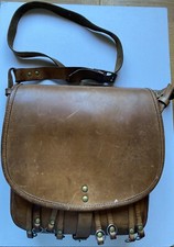 vintage leather cartridge/game Bag. With Game Holders. Snipe/doves. Rare Pattern