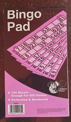 600 bingo game single ticket - 600,