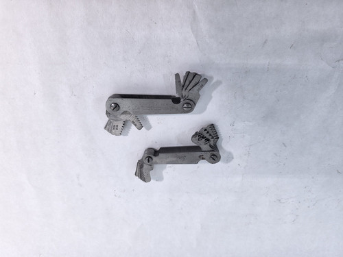 Lot thread pitch gauges - of,